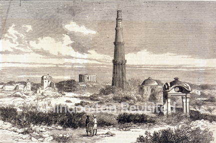 /data/Original Prints/Topography Views, City Views, Landscapes/THE TOWER OF KOOTAB PLAIN OF DELHI.jpg